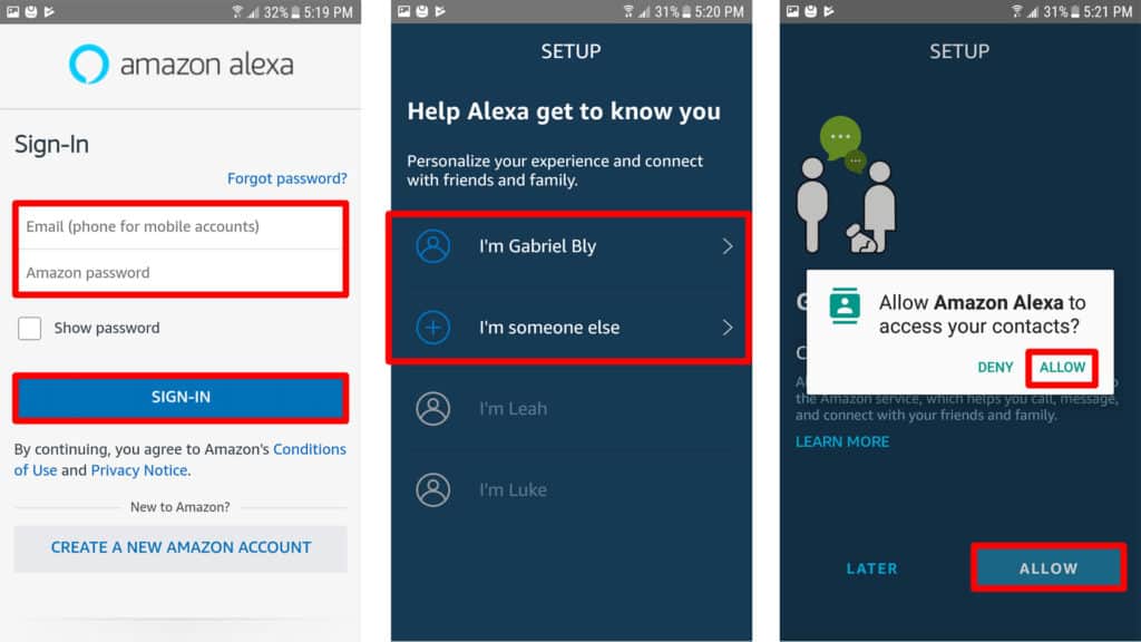 Cómo instalar a Alexa en tu Android registrate en amazon