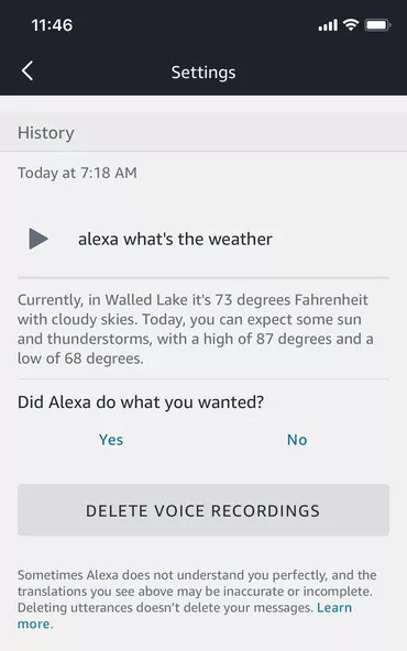 Cómo borrar tus transcripciones de Amazon Echo