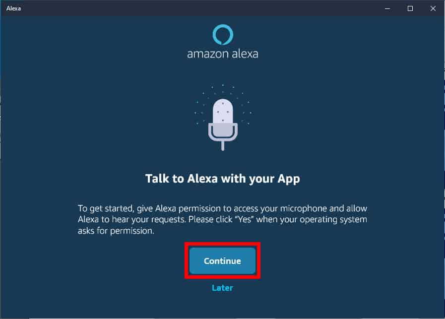 Cómo descargar la aplicación de Alexa al ordenador acceder al microfono
