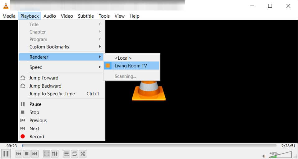 Cómo reproducir fotos o vídeos de VLC en Chromecast abrir vlc windows procesador