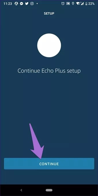 Conectar el Echo al hotspot paso 9