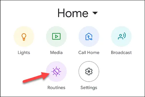 google home app rutinas